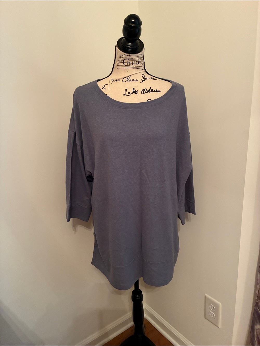 J. Jill Pure Jill 3/4 Sleeve Tunic (Blue Shadow)